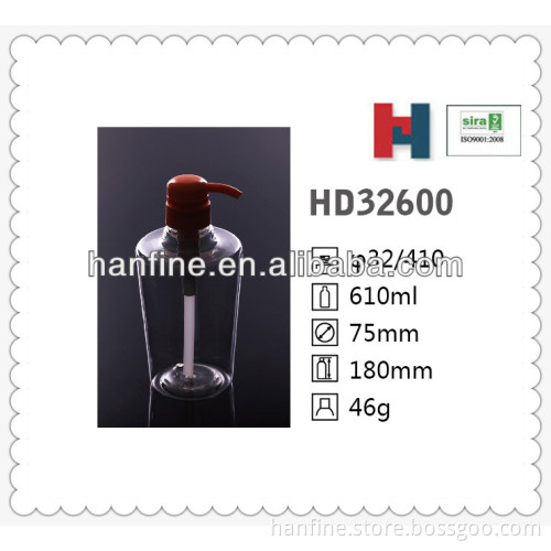 600ml 20oz PET Empty Hand Washing Bottle ECO Friendly Packaging Bottle
